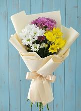 Букет цветов из:  Хризантемы #REPLACE_PRED# Стрелке