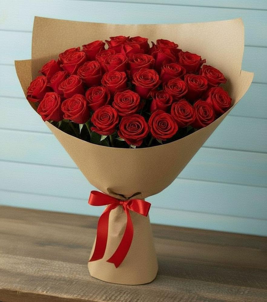 Букет Красные розы Милано в Стрелке