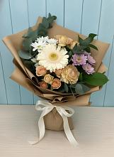 Букет цветов из:  Герберы и Хризантемы в Стрелке
