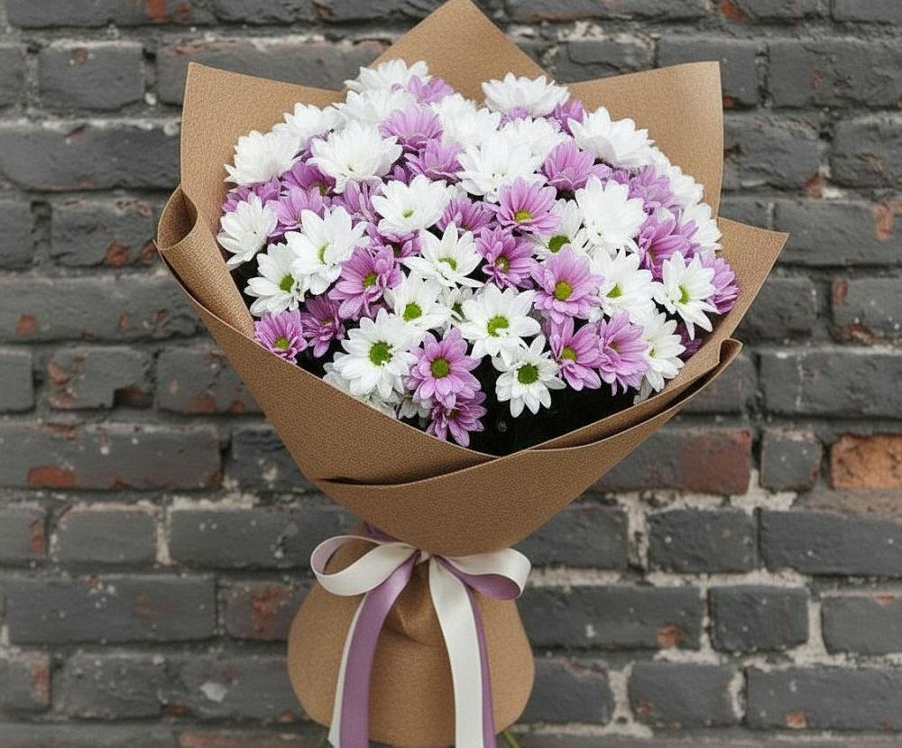 Букет цветов из: Хризантемы в Стрелке