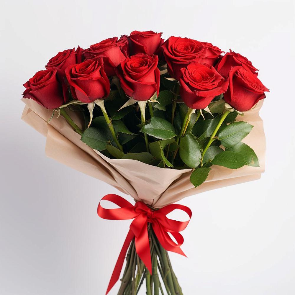 Букет 11 Красных роз Эдлесс Лав в Стрелке